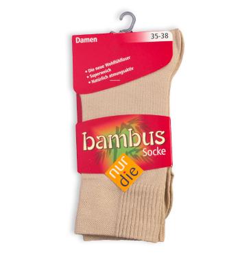 Dámské bambusové ponožky NUR DIE béžové Velikost: 35-38