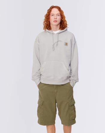 Carhartt WIP Hooded Nelson Sweat Sonic Silver garment dyed L