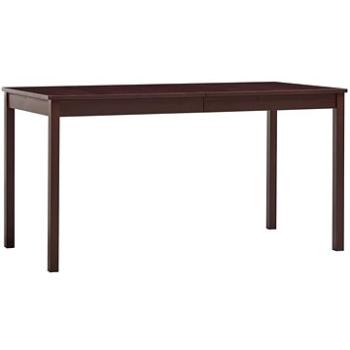 Jídelní stůl tmavě hnědý 140x70x73 cm borové dřevo (283401)