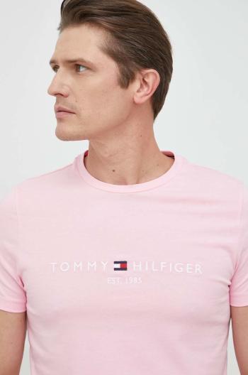 Bavlněné tričko Tommy Hilfiger s aplikací