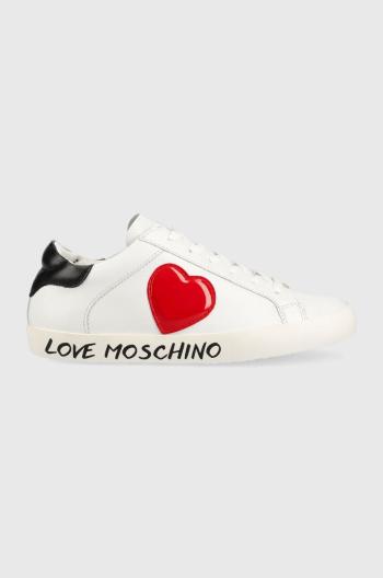 Sneakers boty Love Moschino bílá barva