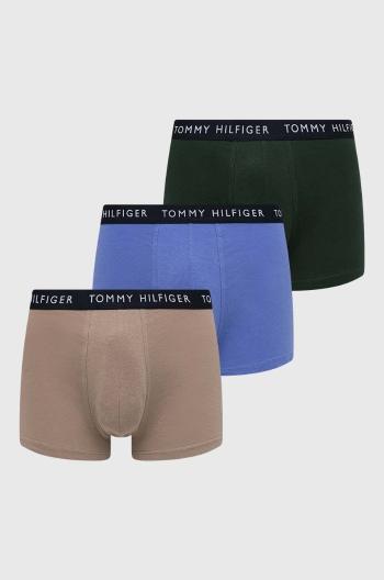 Boxerky Tommy Hilfiger 3-pack pánské, šedá barva