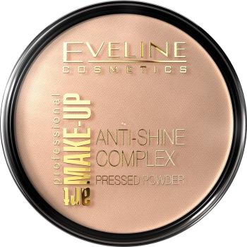 Eveline Cosmetics Art Make-Up lehký kompaktní minerální pudrový make-up s matným efektem odstín 34 Medium Beige 14 g