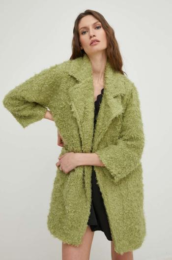 Kabát Answear Lab dámský, zelená barva, přechodný, oversize