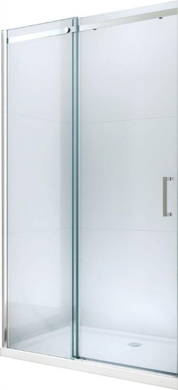 MEXEN Omega posuvné sprchové dveře 140 cm, transparent, chrom se sadou pro niku 825-140-000-01-00