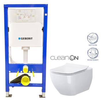 GEBERIT DuofixBasic bez tlačítka + WC CERSANIT VIRGO CLEANON + SEDÁTKO 458.103.00.1 X ME1