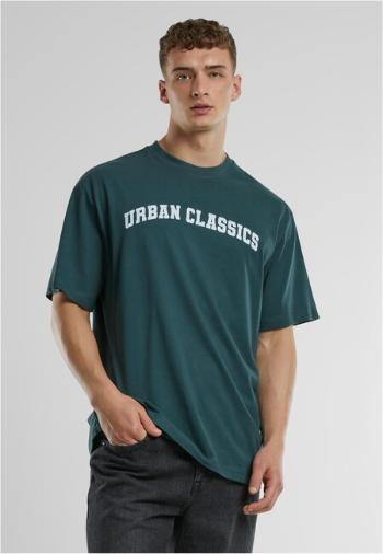 Urban Classics UC College Logo Tall Tee bottlegreen - 3XL