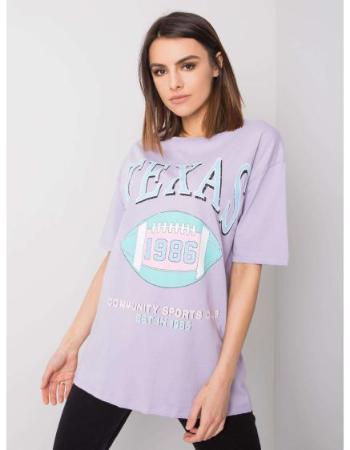 Dámské tričko s potiskem RUE PARIS fialové