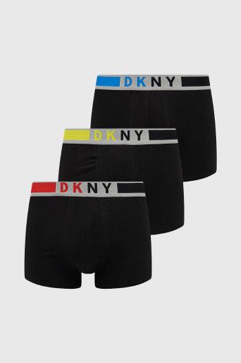 Boxerky Dkny (3-pack) pánské, černá barva