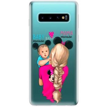 iSaprio Mama Mouse Blonde and Boy pro Samsung Galaxy S10 (mmbloboy-TPU-gS10)