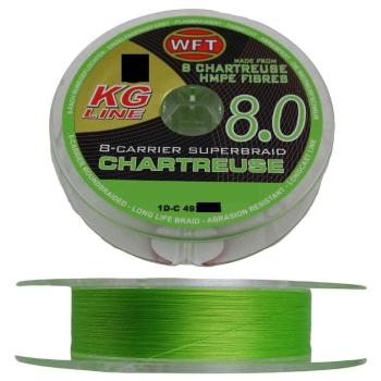 Wft splétaná šňůra kg 8.0 chartreuse 150 m - 0,12 mm 15 kg