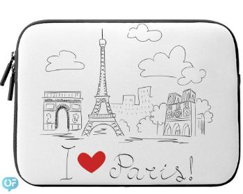 Neoprenový obal na notebook I Love Paris
