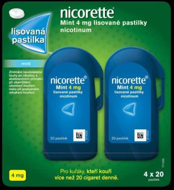 Nicorette Mint 4 mg 4 x 20 pastilek