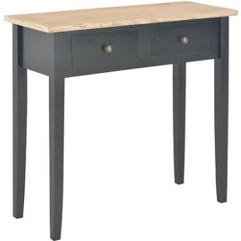 Toaletní konzolový stolek černý 79 × 30 × 74 cm dřevo