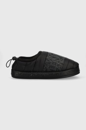 Pantofle Calvin Klein Jeans Home Slipper W/coulisse černá barva