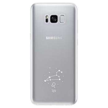 Odolné silikonové pouzdro iSaprio - čiré - Lev - Samsung Galaxy S8