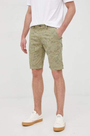 Bavlněné šortky Pepe Jeans Mc Queen Short Garden pánské, zelená barva