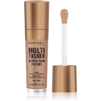 Rimmel Multi-Tasker Better Than Filters rozjasňující podkladová báze pro sjednocení barevného tónu pleti odstín 003 Light 30 ml