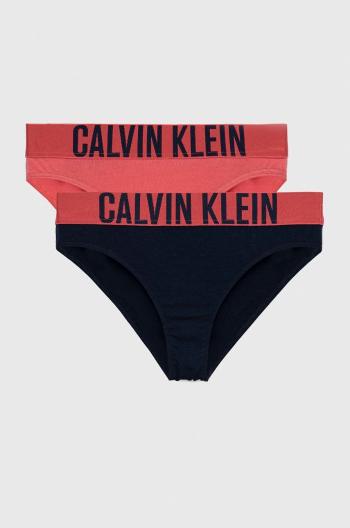 Dětské kalhotky Calvin Klein Underwear 2-pack růžová barva