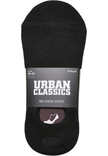Urban Classics No Show Socks 10-Pack black - 35–38