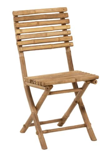 Přírodní bambusová skládací židle Bamboo Pliable - 54*45*85cm 91403