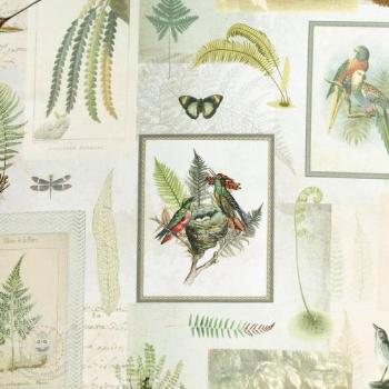 Dekorační látka Herbarium digital print