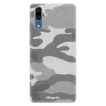 Silikonové pouzdro iSaprio - Gray Camuflage 02 - Huawei P20