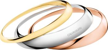 Calvin Klein Luxusní sada tří pevných náramků Groovy KJ8QDD30010 5,8 x 4,6 cm - S