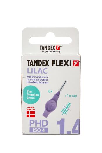 Tandex Flexi mezizubní kartáčky lila 1,4 mm, 6 ks
