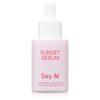 Say Hi Sunset AHA exfoliační sérum s revitalizačním účinkem 30 ml