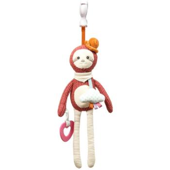 BabyOno Have Fun Pram Hanging Toy with Teether kontrastní závěsná hračka s kousátkem Sloth Leon 1 ks