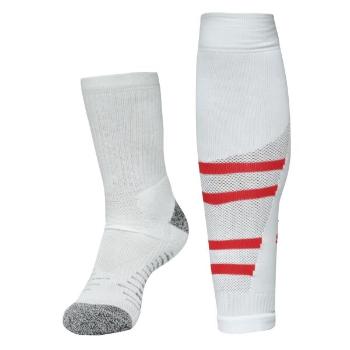 Puma TEAM SKS GRAPHIC SOCKS PROMO Fotbalové štulpny, bílá, velikost