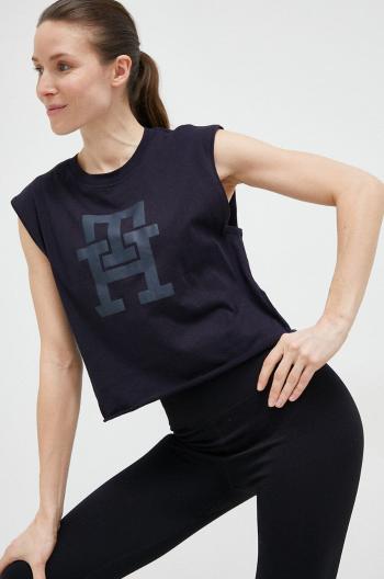 Top Tommy Hilfiger dámský, tmavomodrá barva