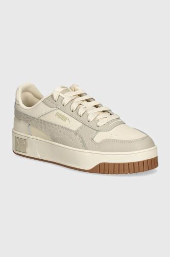 Sneakers boty Puma Carina Street béžová barva