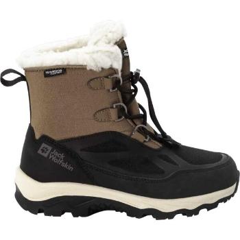 Jack Wolfskin VOJO SHELL XT TEXAPORE MID K Dětská zimní obuv, hnědá, velikost