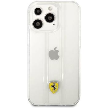 Ferrari PC/TPU 3D Stripes Zadní Kryt pro Apple iPhone 13 Pro Max Transparent (3666339026387)