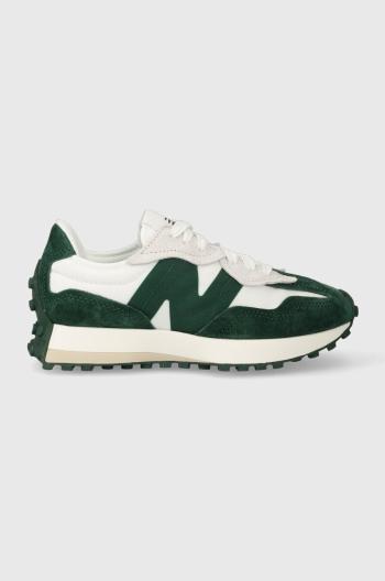 Sneakers boty New Balance U327WEL zelená barva