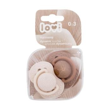 LOVI Harmony Dynamic Soother Girl 0-3m 2 ks dudlík pro děti