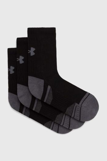 Ponožky Under Armour 3-pack pánské, černá barva, 1379530