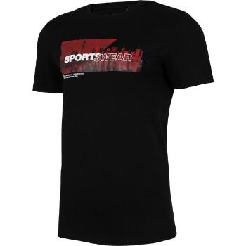 4F MEN'S T-SHIRT Pánské tričko, černá, velikost M