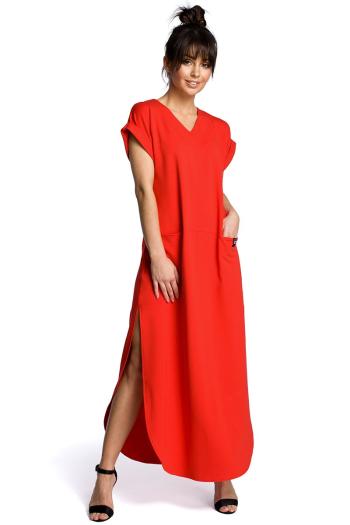 Červené šaty BE 065