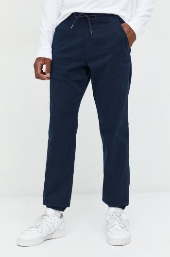 Kalhoty Abercrombie & Fitch pánské, tmavomodrá barva