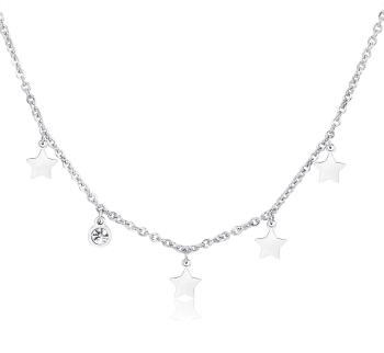 S`Agapõ Hvězdný ocelový náhrdelník Luce SCE02