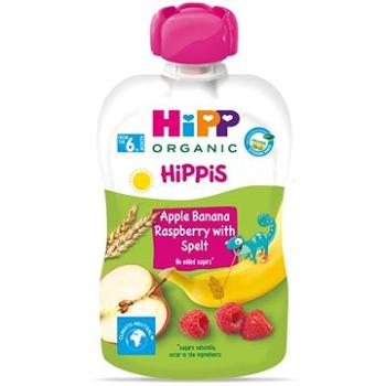 HiPP BIO Hippies Jablko-Banán-Maliny-Celozrnné obiloviny 6× 100 g (9062300433804)