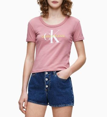 Calvin Klein dámské starorůžové tričko Baby - XS (VAZ)