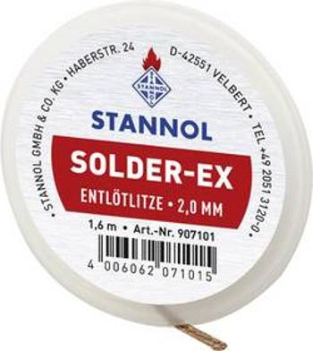 Odpájecí lanko Stannol Solder, délka 1.6 m, šířka 2 mm