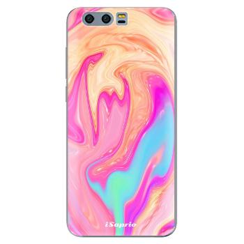 Odolné silikonové pouzdro iSaprio - Orange Liquid - Huawei Honor 9