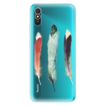 Odolné silikonové pouzdro iSaprio - Three Feathers - Xiaomi Redmi 9A