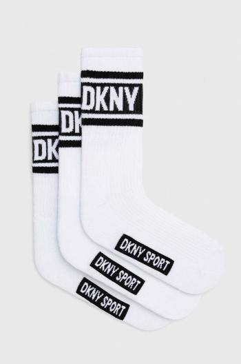 Ponožky Dkny 3-pack pánské, bílá barva