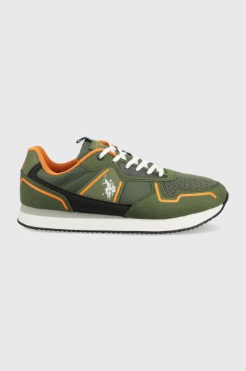 Sneakers boty U.S. Polo Assn. zelená barva